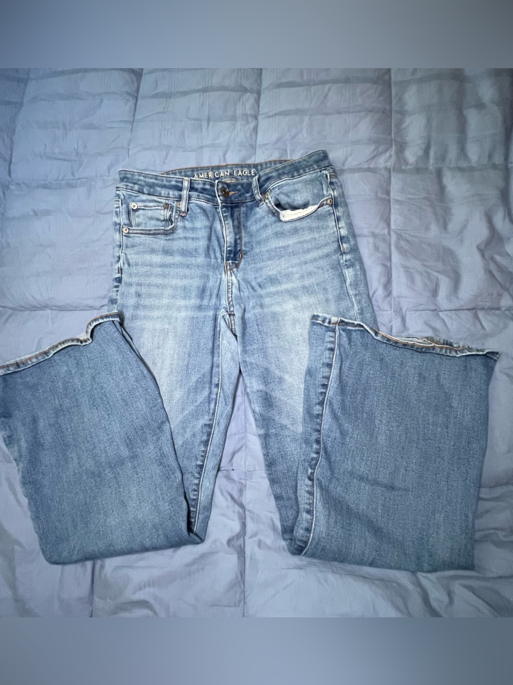 American Eagle Outfitters Light Blue Low Rise Flare Jeans
